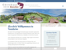 Tablet Screenshot of gaestehaus-reichle.at